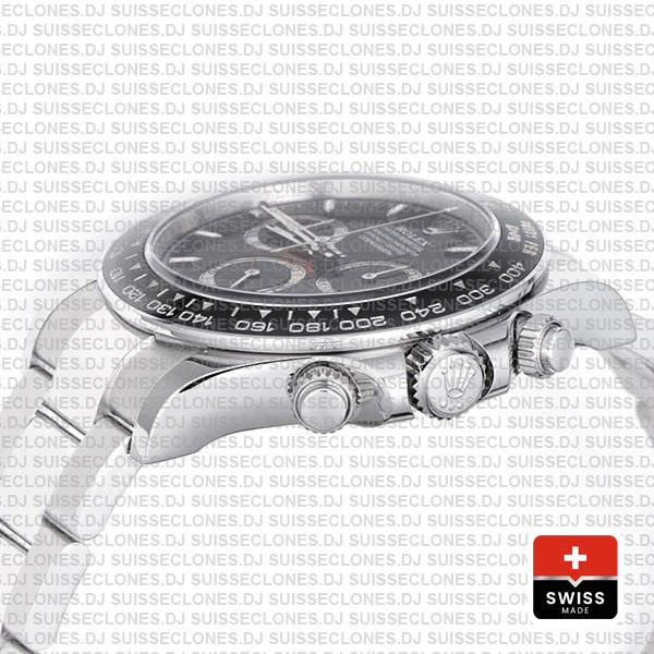Rolex Cosmograph Daytona 904l Steel Black Dial 40mm Ref:126500ln Cal.4131 Swiss Replica Super Clone 2024 New Model