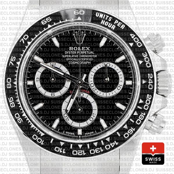 Rolex Cosmograph Daytona 904l Steel Black Dial 40mm Ref:126500ln Cal.4131 Swiss Replica Super Clone 2024 New Model