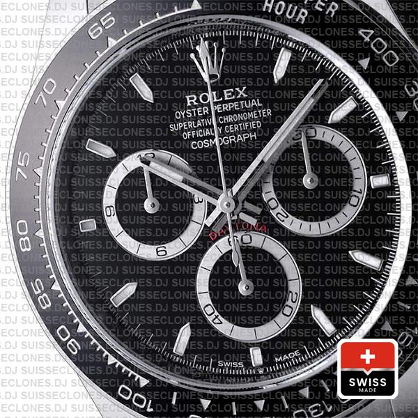 Rolex Cosmograph Daytona 904l Steel Black Dial 40mm Ref:126500ln Cal.4131 Swiss Replica Super Clone 2024 New Model