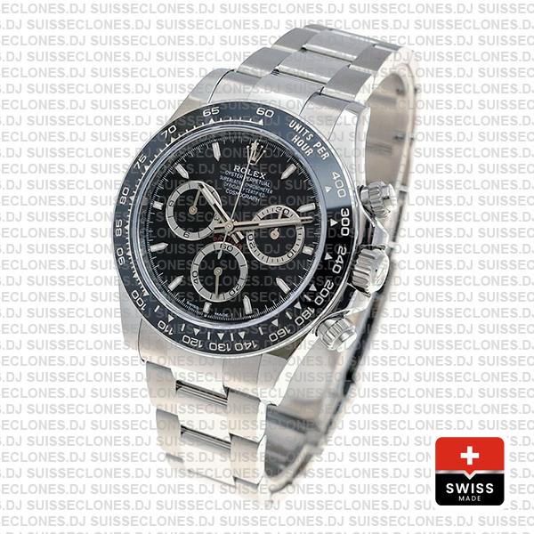 Rolex Cosmograph Daytona 904l Steel Black Dial 40mm Ref:126500ln Cal.4131 Swiss Replica Super Clone 2024 New Model