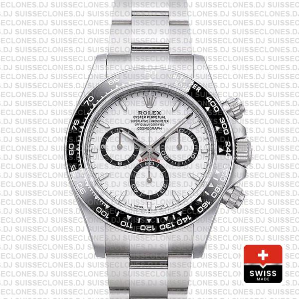 Rolex Cosmograph Daytona 904l Steel White Dial 40mm Ref:126500ln Cal.4131 Swiss Replica Super Clone 2024 New Model