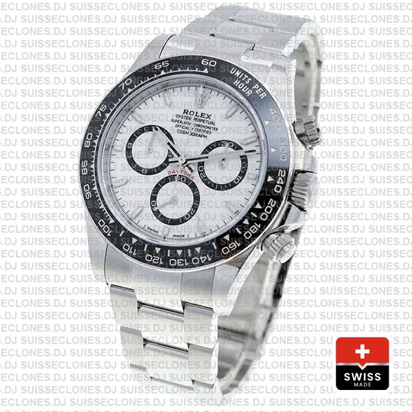 Rolex Cosmograph Daytona 904l Steel White Dial 40mm Ref:126500ln Cal.4131 Swiss Replica Super Clone 2024 New Model