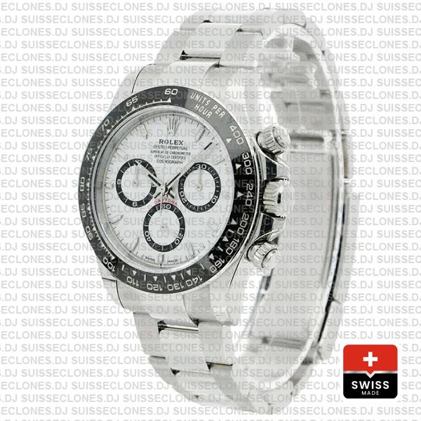Rolex Cosmograph Daytona 904l Steel White Dial 40mm Ref:126500ln Cal.4131 Swiss Replica Super Clone 2024 New Model