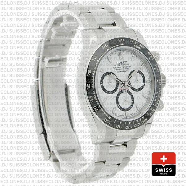 Rolex Cosmograph Daytona 904l Steel White Dial 40mm Ref:126500ln Cal.4131 Swiss Replica Super Clone 2024 New Model