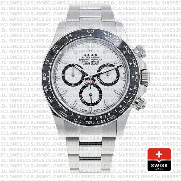 Rolex Cosmograph Daytona 904l Steel White Dial 40mm Ref:126500ln Cal.4131 Swiss Replica Super Clone 2024 New Model