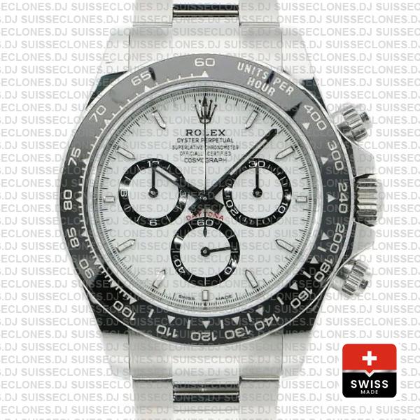 Rolex Cosmograph Daytona 904l Steel White Dial 40mm Ref:126500ln Cal.4131 Swiss Replica Super Clone 2024 New Model