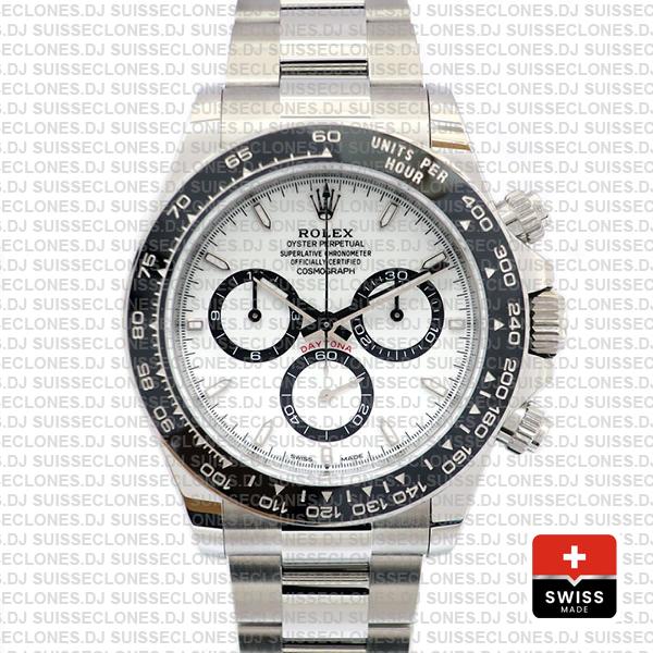 Rolex Cosmograph Daytona 904l Steel White Dial 40mm Ref:126500ln Cal.4131 Swiss Replica Super Clone 2024 New Model