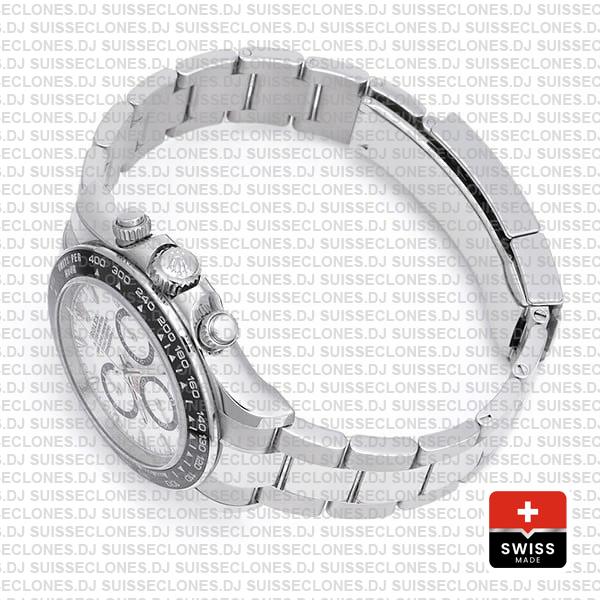 Rolex Cosmograph Daytona 904l Steel White Dial 40mm Ref:126500ln Cal.4131 Swiss Replica Super Clone 2024 New Model