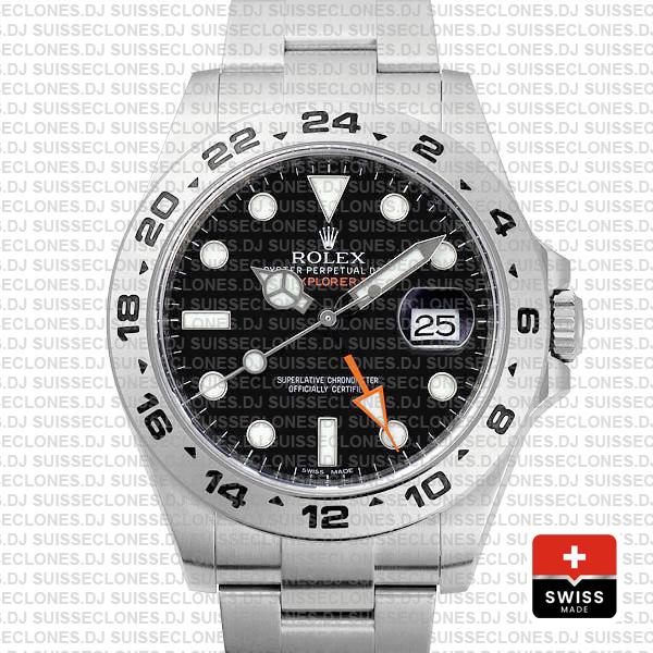 Rolex Explorer II 42mm Black Dial | Luxury Replica Watch