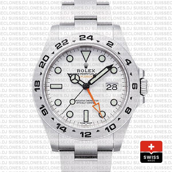 Rolex Explorer II 42mm White Dial | Rolex Replica Watch