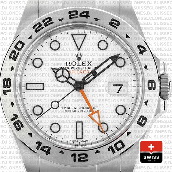 Rolex Explorer II 42mm White Dial | Rolex Replica Watch