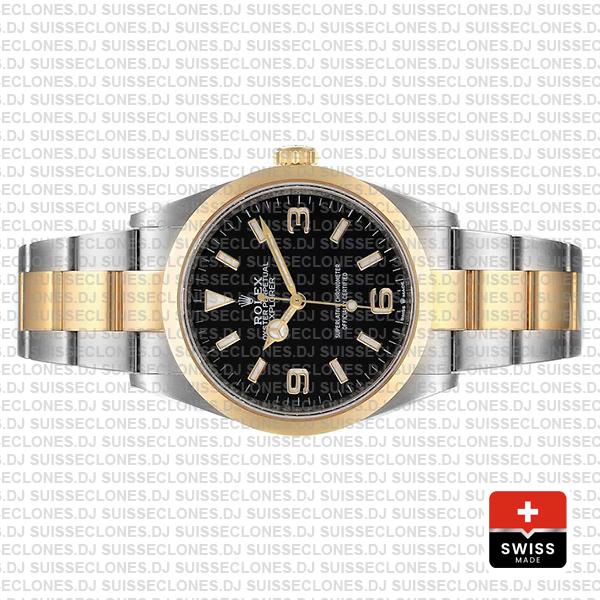 Swiss Replica Rolex Explorer I 36mm 2tone 124273