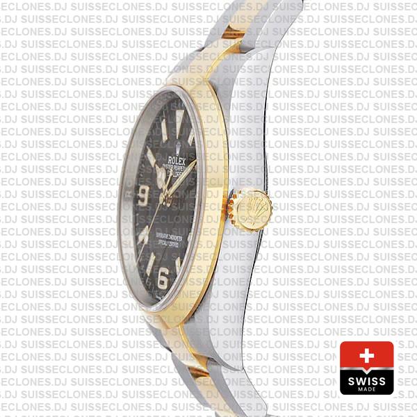 Swiss Replica Rolex Explorer I 36mm 2tone 124273