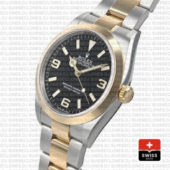 Swiss Replica Rolex Explorer I 36mm 2tone 124273