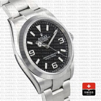 Swiss Replica Rolex Explorer I 36mm Steel 124270