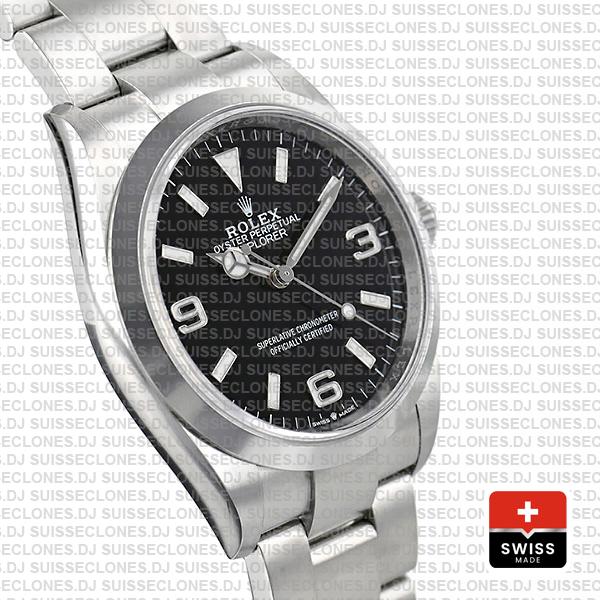 Swiss Replica Rolex Explorer I 36mm Steel 124270