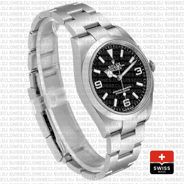 Swiss Replica Rolex Explorer I 36mm Steel 124270
