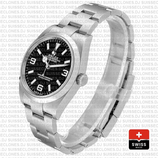Swiss Replica Rolex Explorer I 36mm Steel 124270