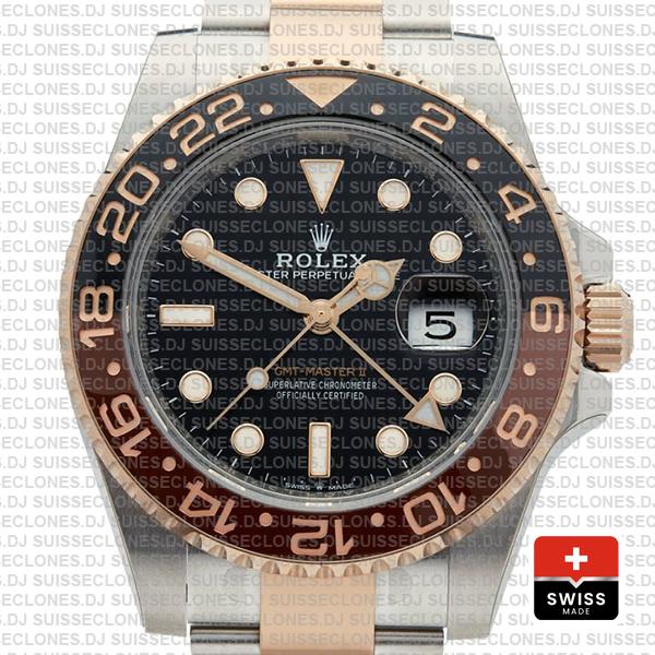 Rolex GMT-Master II Rose Gold Two Tone Replica