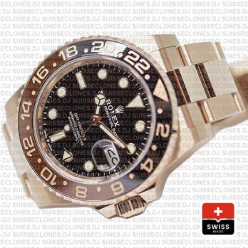 Rolex GMT-Master II 40mm Rose Gold | Rolex Replica Watch