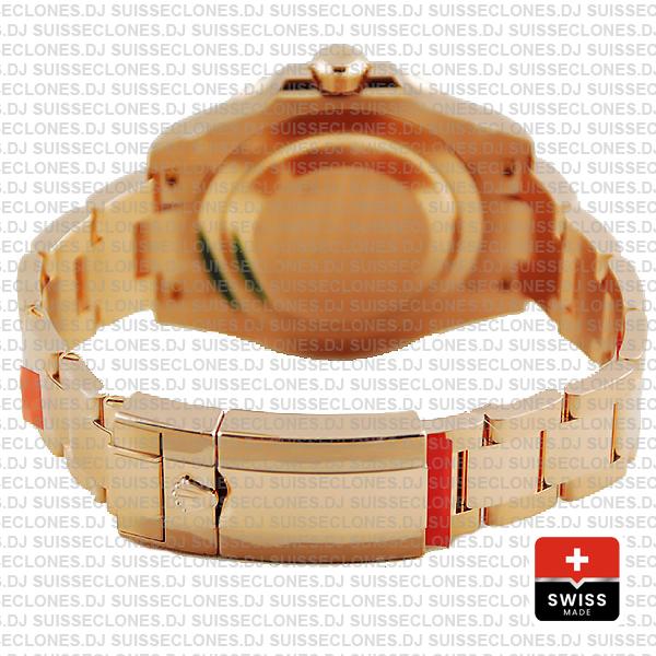 Rolex Gmt Master Ii 18k Rose Gold Ceramic Bezel Black Dial 126715chnr 40mm