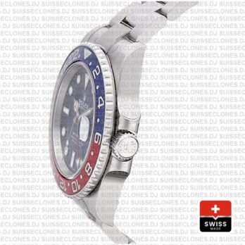 Rolex Gmt Master Ii 18k White Gold Pepsi Bezel Blue Dial126719blro 40mm Oyster Band