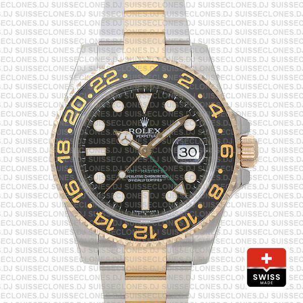 Rolex GMT-Master II 18k Yellow Gold | Two Tone Rolex Replica