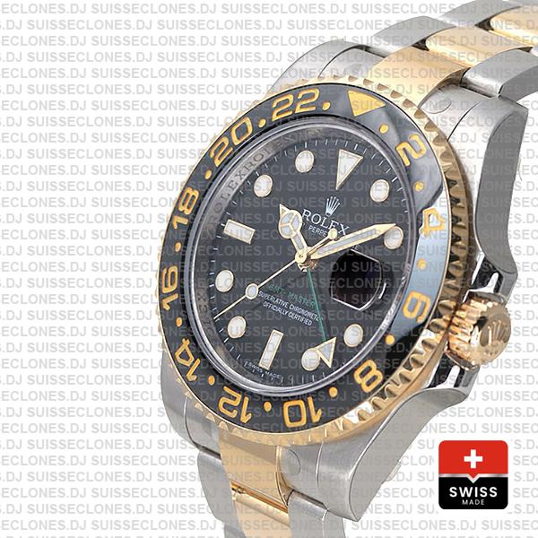 Rolex GMT-Master II 18k Yellow Gold Two Tone Rolex Replica