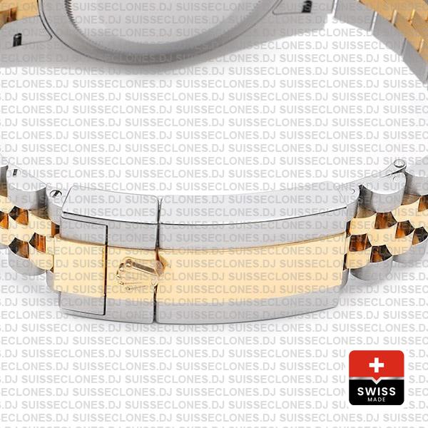 Rolex Gmt-master Ii 2-tone Jubilee 18k Yellow Gold 904l Steel Black Dial Ceramic Bezel 40mm Ref:126713grnr Swiss Replica Superclone Watch