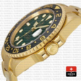 Rolex GMT-Master II Green Face Gold Swiss Replica Watch