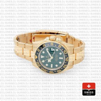 Rolex GMT-Master II Green Face Gold Replica Watch