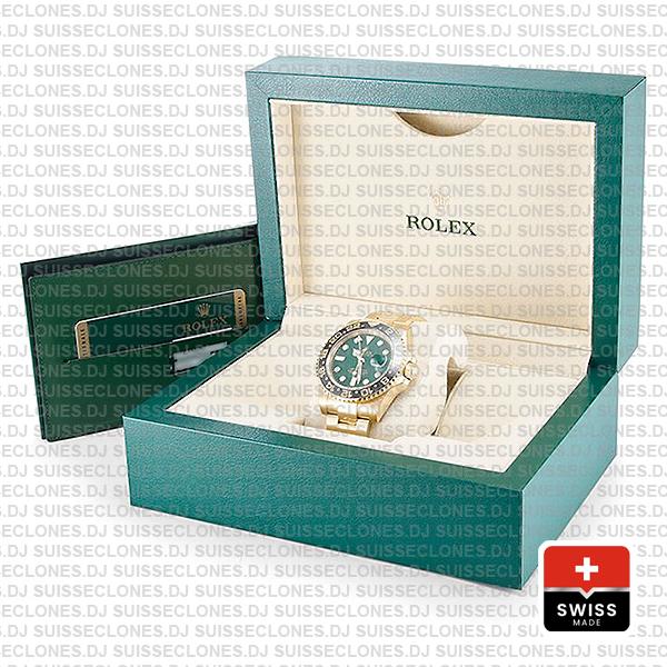 Rolex GMT-Master II Green Face Gold 40mm