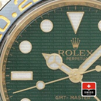 Rolex GMT-Master II Green Dial 40mm 18k Yellow Gold