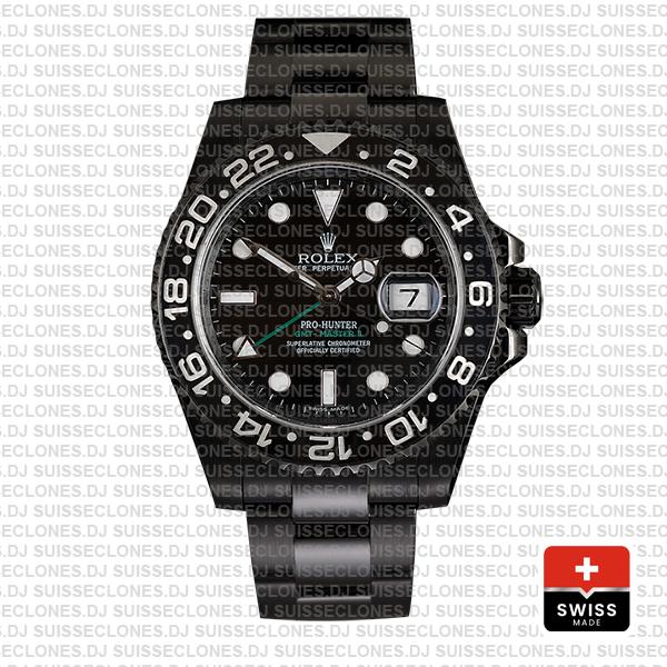 Rolex GMT-Master II Pro Hunter DLC Black Ceramic | Black Dial