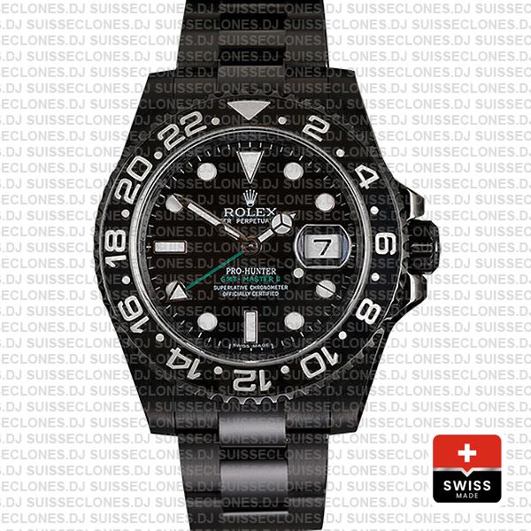 Rolex GMT-Master II Pro Hunter DLC Black Ceramic | Black Dial