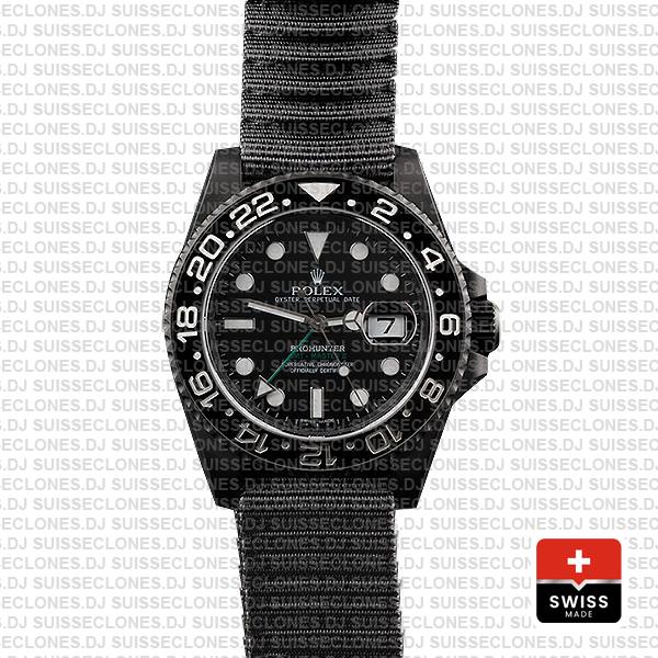 Rolex GMT-Master II Pro Hunter DLC Black Ceramic Replica