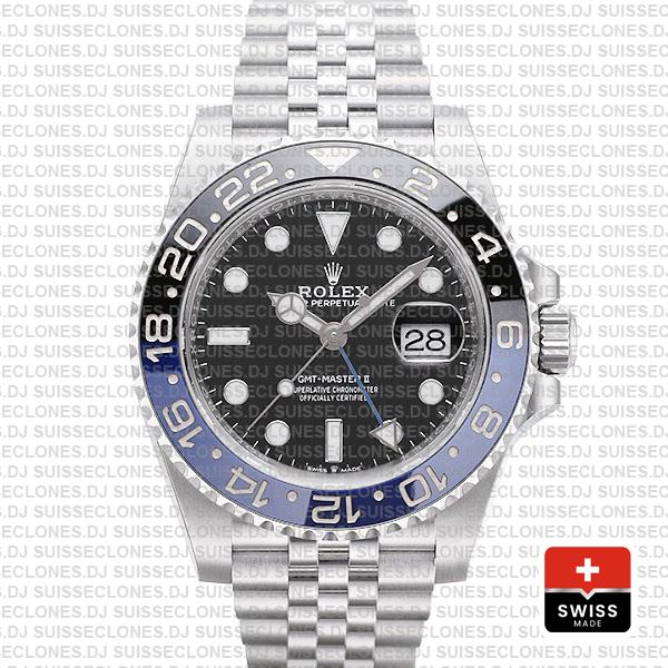 Rolex GMT-Master II 40mm Batman Blue Black Ceramic Bezel