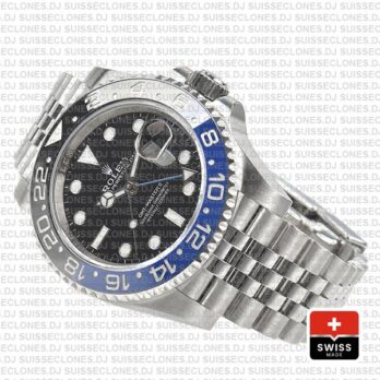 Rolex GMT-Master II 40mm Batman Blue Black Ceramic Bezel Swiss Replica