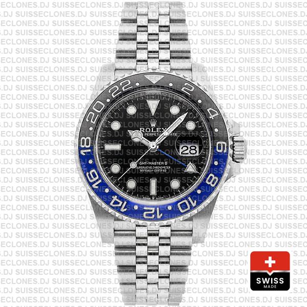 Rolex GMT-Master II Batman Black Dial 40mm Blue Black