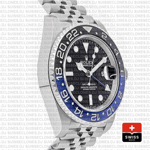 Rolex GMT-Master II Batman Black Dial 40mm Blue Black Ceramic Bezel