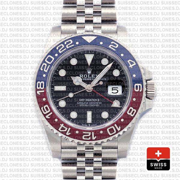 Rolex Gmt Master Ii Steel Jubilee Pepsi Bezel 126710blro 40mm