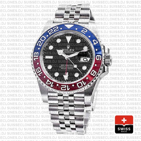 Rolex Gmt Master Ii Steel Jubilee Pepsi Bezel 126710blro 40mm