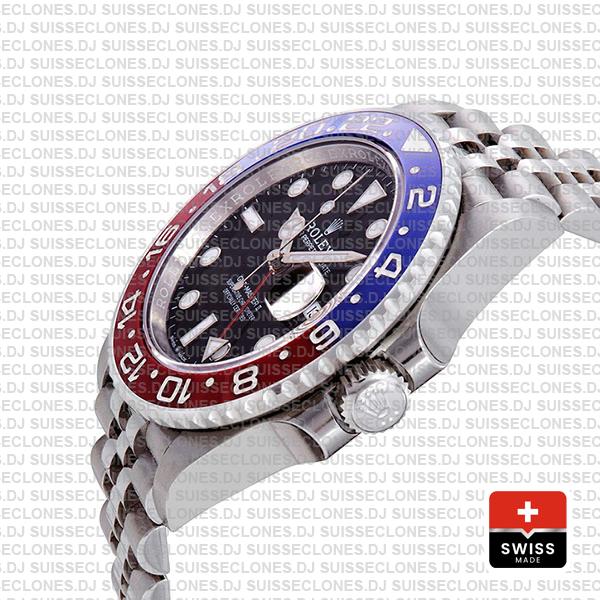 Rolex Gmt Master Ii Steel Jubilee Pepsi Bezel 40mm