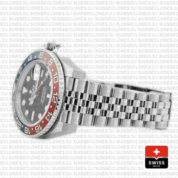 Rolex GMT-Master II Pepsi Red Blue Ceramic Bezel Steel Jubilee Bracelet Watch