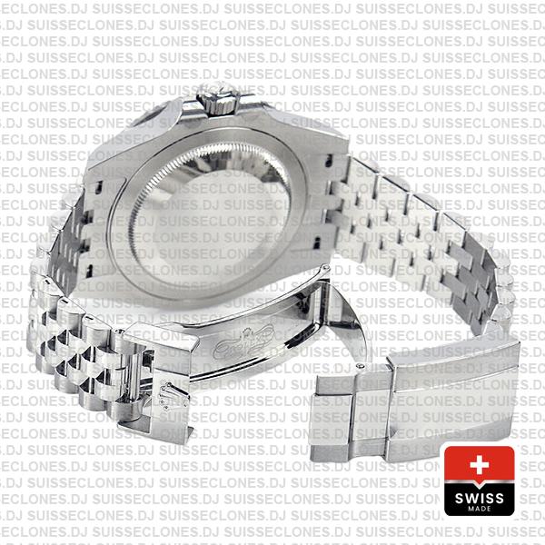Rolex GMT-Master II Jubilee Bracelet 40mm Pepsi Bezel Swiss Replica