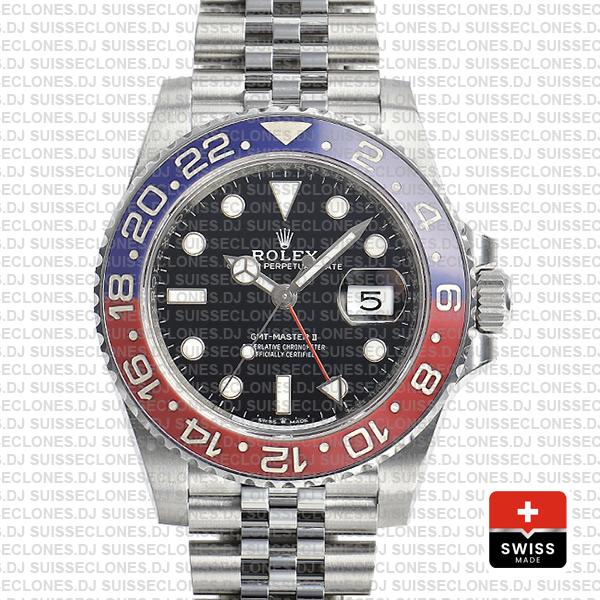 Rolex GMT-Master II Jubilee Bracelet 40mm | Pepsi Bezel Watch