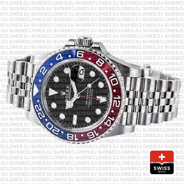 Rolex Gmt Master Ii Steel Jubilee Pepsi Bezel 126710blro 40mm