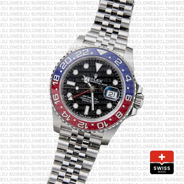 Rolex Gmt Master Ii Steel Jubilee Pepsi Bezel 126710blro 40mm