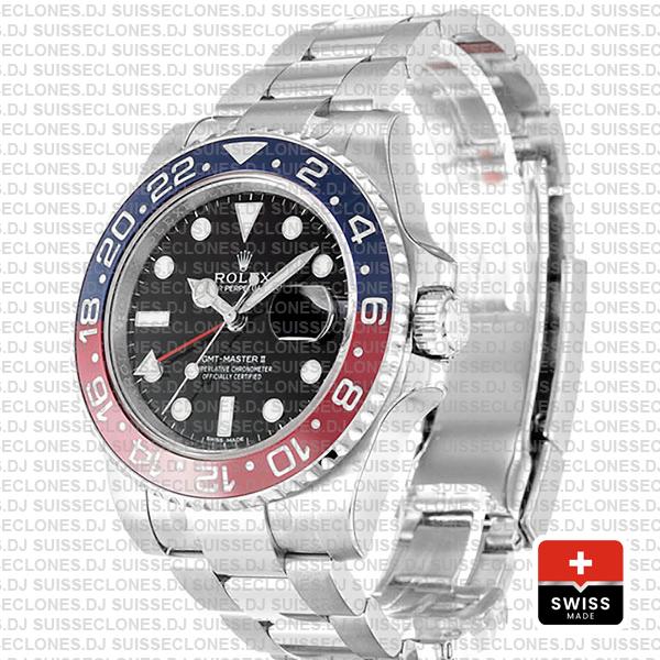 Rolex GMT-Master II Pepsi 18k White Gold Oyster Bracelet