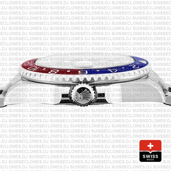 Rolex GMT-Master II Pepsi 18k White Gold Pepsi Red Blue Ceramic Bezel Watch